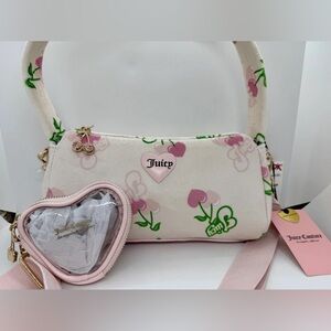 Juicy Couture Pink Heart-Shaped Pouch